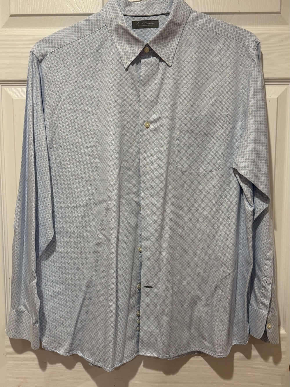Daniel Cremieux Light Blue Micro-Print Men's Dress Shirt